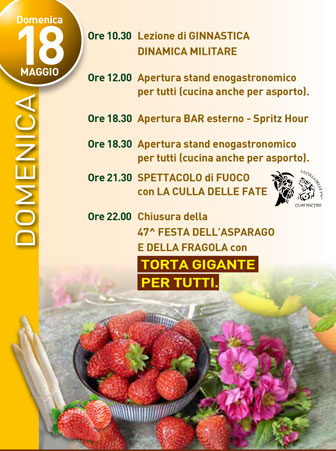 SCORZE' GARDIGIANO FESTA DELL'ASPARAGO E DELLA FRAGOLA 18 maggio