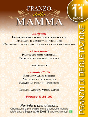 SCORZE' GARDIGIANO PRANZO DELLA MAMMA