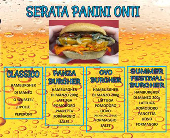 SEGUSINO SUMMER FEST FESTA D'ESTATE PANINI ONTI 