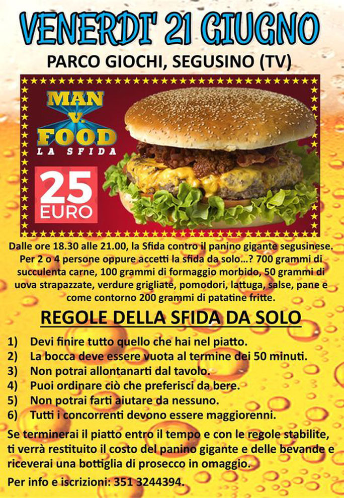 SEGUSINO SUMMER FEST FESTA D'ESTATE PANINO GIGANTE