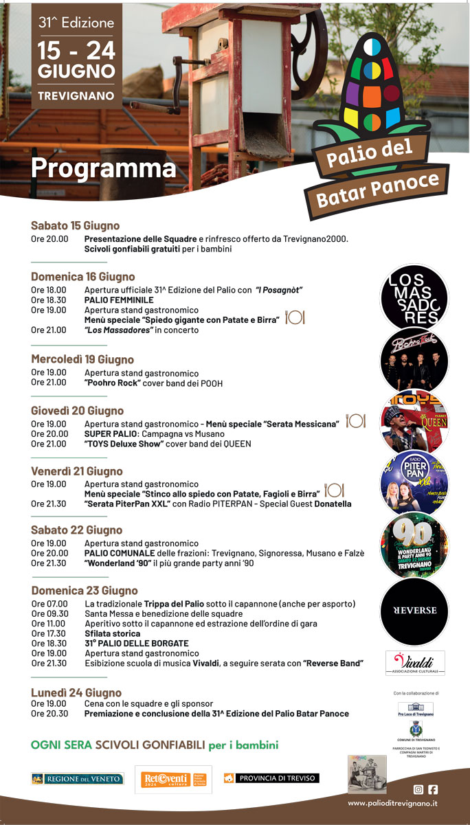 2024 TREVIGNANO PALIO DI TREVIGNANO PALIO BATAR PANOCE