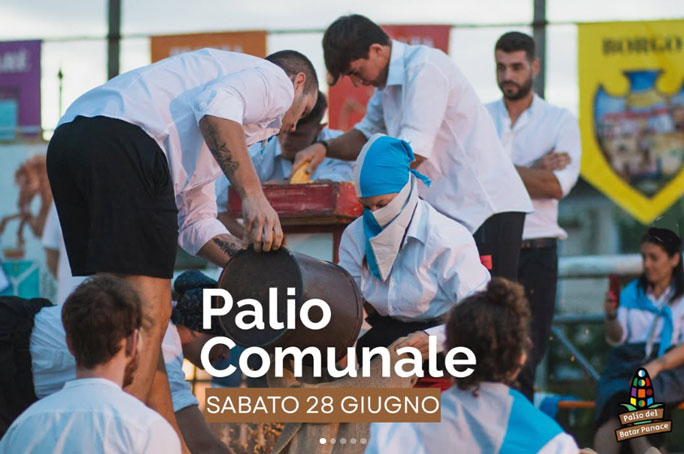 TREVIGNANO PALIO DI TREVIGNANO palio de batar panoce palio comunale