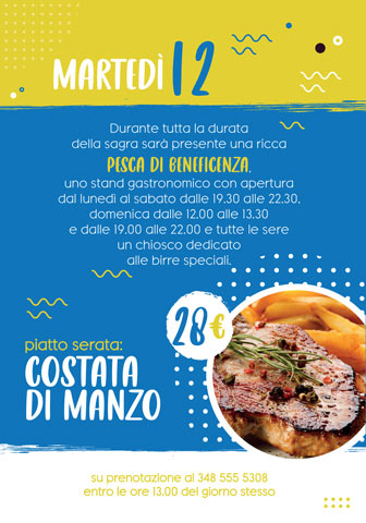 costata di manzo 2023 VOLPAGO DEL MONTELLO SELVA DEL MONTELLO SAGRA SELVA SAGRA DELLA SANTA CROCE