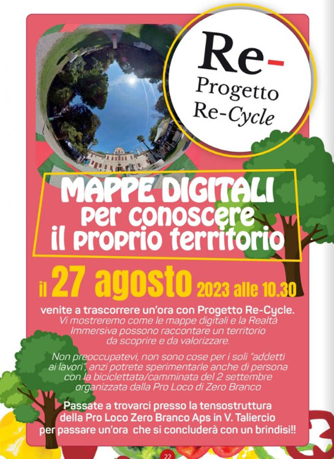 2023 ZERO BRANCO progetto re-cycle