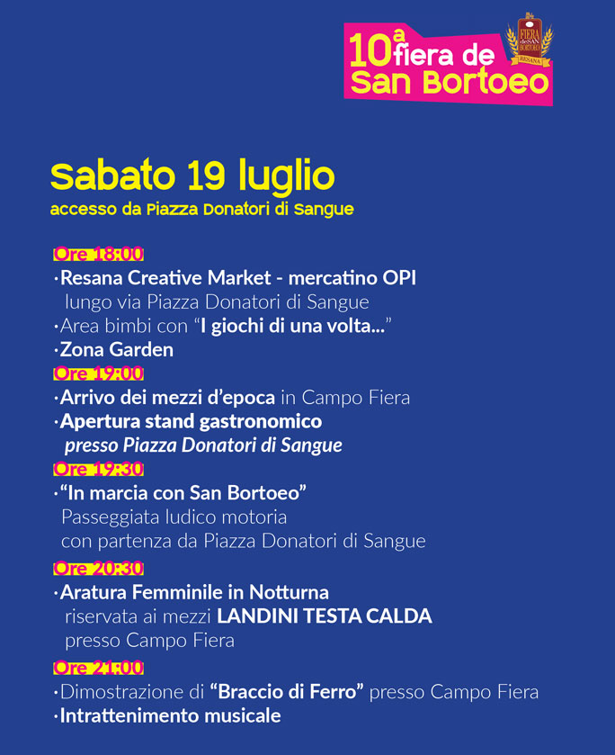 RESANA FIERA DE SAN BORTOEO 2025 luglio 19