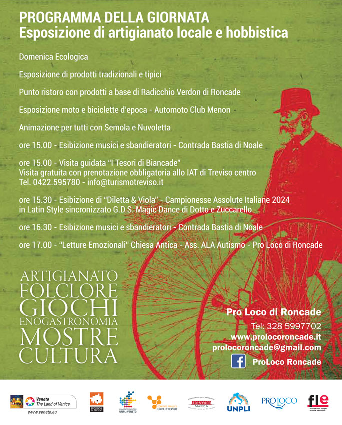 RONCADE FIERA DELL'ARTIGIANATO programma