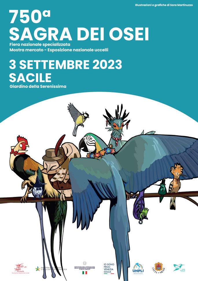 2023 SACILE 750ª SAGRA DEI OSEI mostra mercato esposizione nazionale uccelli