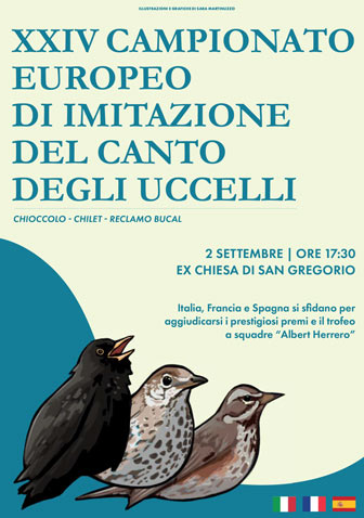 2023 SACILE 750ª SAGRA DEI OSEI campionato europeo di imitazione del canto degli uccelli