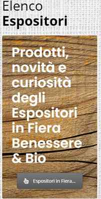 fiera benessere e bio a santa lucia di piave 2021 espositori