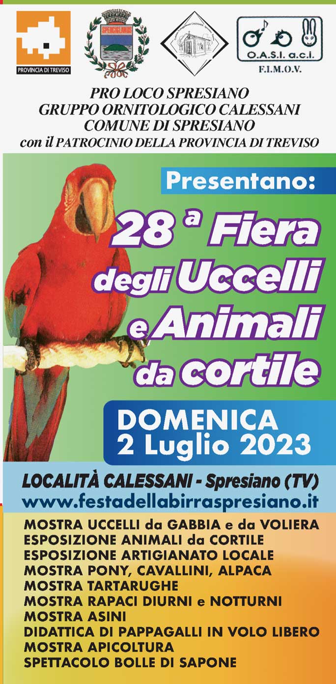 2023 SPRESIANO FIERA DEGLI UCCELLI E ANIMALI DA CORTILE