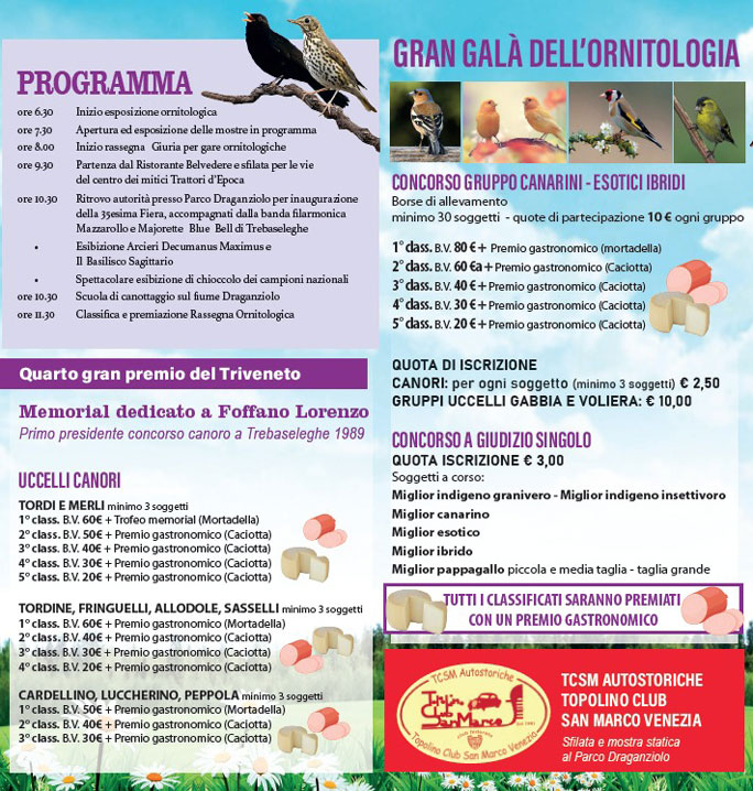 2024 PADOVA TREBASELEGHE GRAN GALA' DELL'ORINITOLOGIA