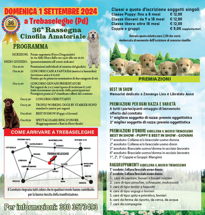 2024 PADOVA TREBASELEGHE RASSEGNA CINOFILA AMATORIALE