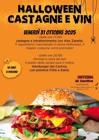halloween a vazzola osteria al cortivo