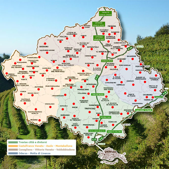 Mappa Provincia di Treviso