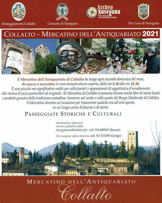 2021 MERCATINO DELL'ANTIQUARIATO COLLALTO DI SUSEGANA 