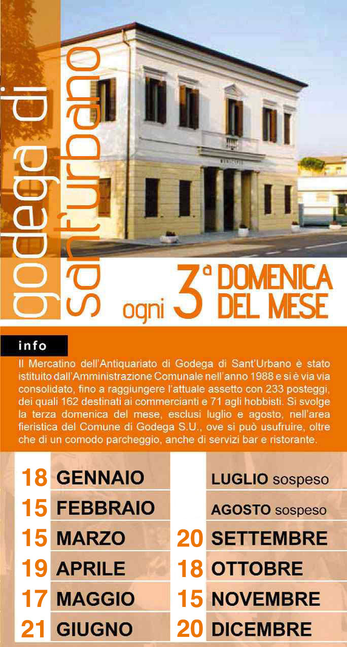 2026 Mercatino Antiquariato e Collezionismo di Godega di Sant'Urbano 