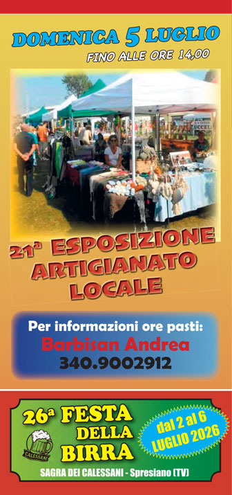 SPRESIANO MERCATINO ARTIGIANATO LOCALE