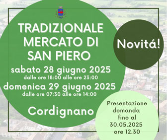 cordignano tradizionale mercato di san pietro e paolo domanda di partecipazione