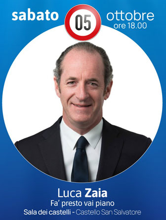 LUCA ZAIA A SUSEGANA LIBRI IN CANTINA MOSTRA NAZIONALE DELLA PICCOLA E MEDIA EDITORIA