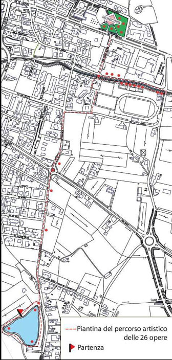 san vendemiano verdarte out side percorso artistico dove l'arte respira con la natura mappa