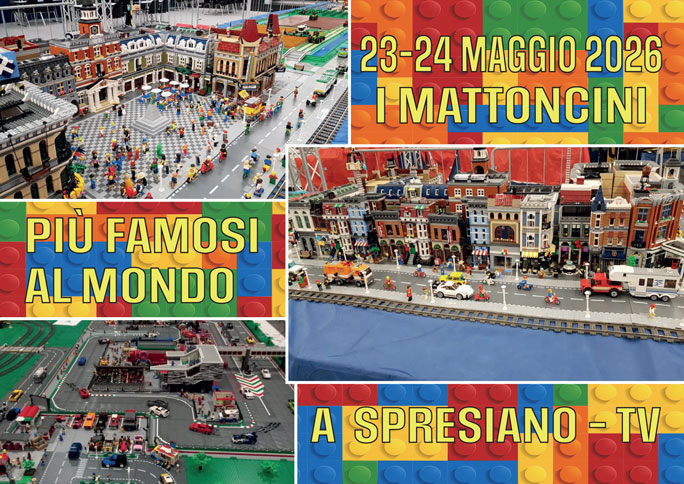 SPRESIANO MOSTRA LEGO I MATTONCINI PIU' FAMOSI AL MONDO