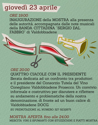 INAUGURAZIONE ALDOBBIADENE SAN GIOVANNI MOSTRA DEL CARTIZZE E DEL PROSECCO DI VALDOBBIADENE 