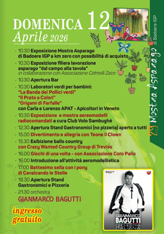 12 APRILE 2026 ZERO BRANCO MOSTRA ASPARAGO DI BADOERE IGP
