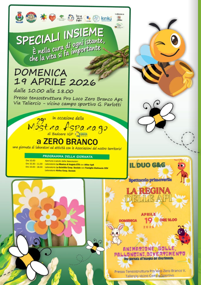 ZERO BRANCO MOSTRA ASPARAGO DI BADOERE IGP speciali insieme