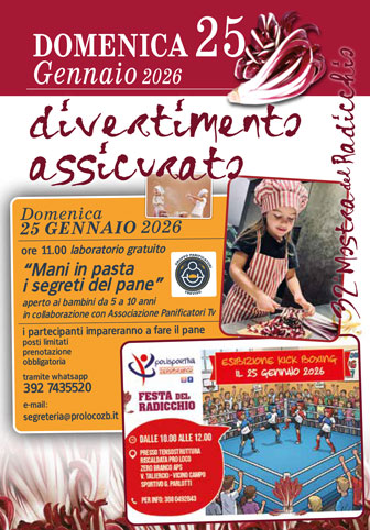 ZERO BRANCO MOSTRA DL RADICCHIO laboratori per bambini