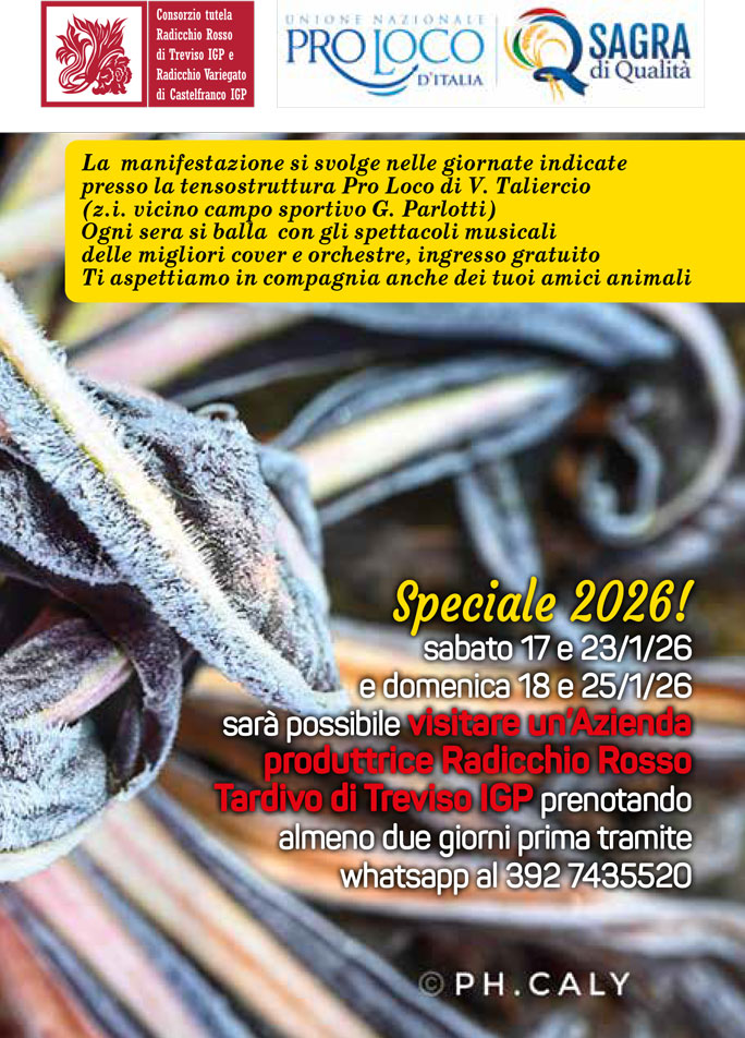 ZERO BRANCO MOSTRA DEL RADICCHIO visita aziende produttrici radicchio