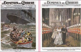 MOSTRA COPERTINE DELLA DOMENICA DEL CORRIERE