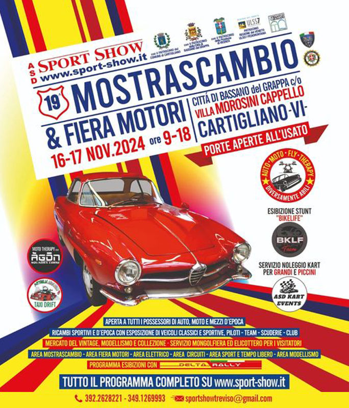 2024 mostra scambio e fiera motori a cartigliano vicenza