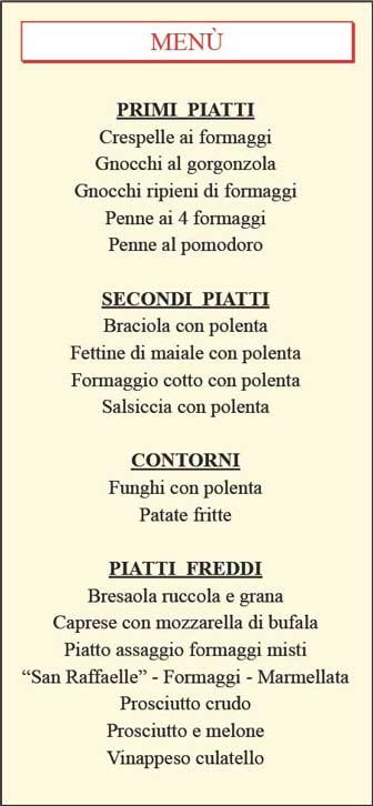 2023 POVEGLIANO SANTANDRA' MOSTRA FORMAGGI TITPI E MOSTRA DEL PROSCIUTTO CRUDO menù