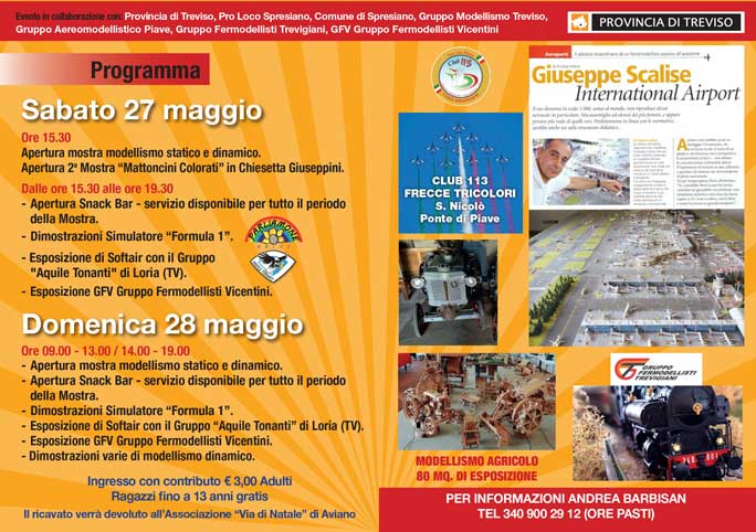 2023 SPRESIANO MOSTRA DEL MODELLISMO STATICO E DINAMICO programma