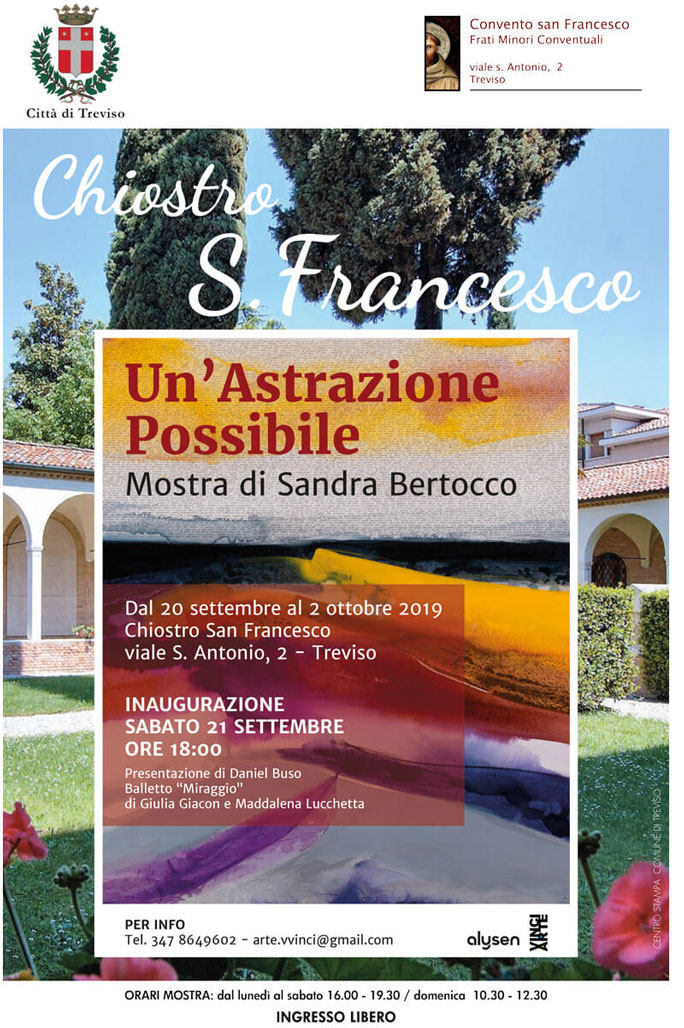 2019 Treviso Mostra di Sandra Bertocco Un'Astrazione Possibile
