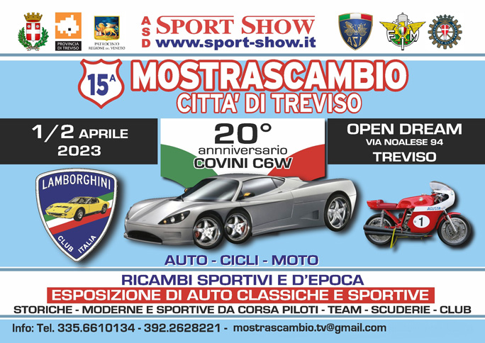 2023  mostra scambio città di treviso auto moto cicli modellismo ricambi d'epoca