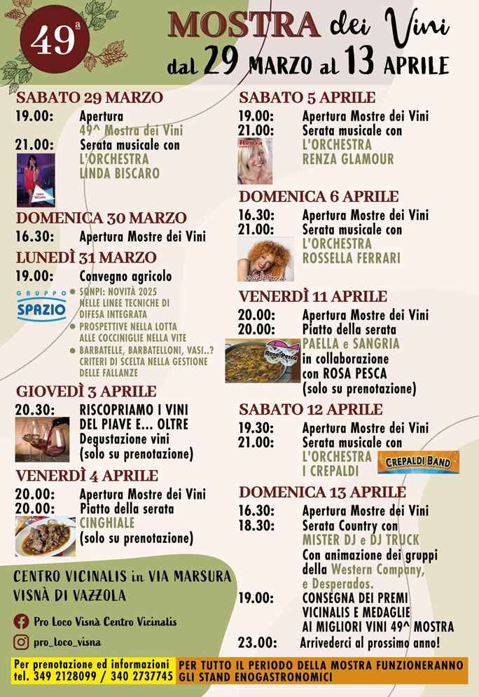 2025 vazzola visnà mostra dei vini programma 