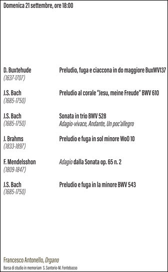 FESTIVAL ORGANISTICO SAN MICHELE ARCANGELO vittorio veneto 21 settembre
