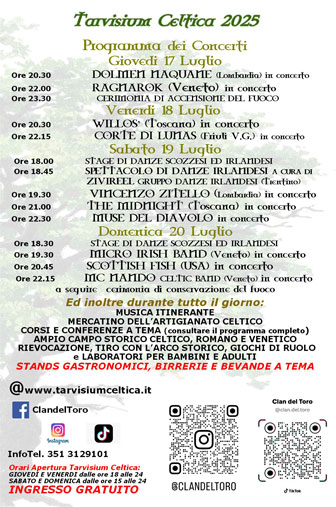 2025 tarvisium celtica programma concerti
