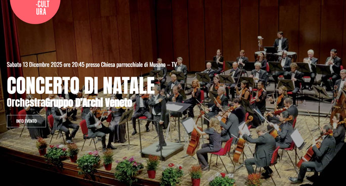trevignano concerto di natale orchestra gruppo d'archi veneto