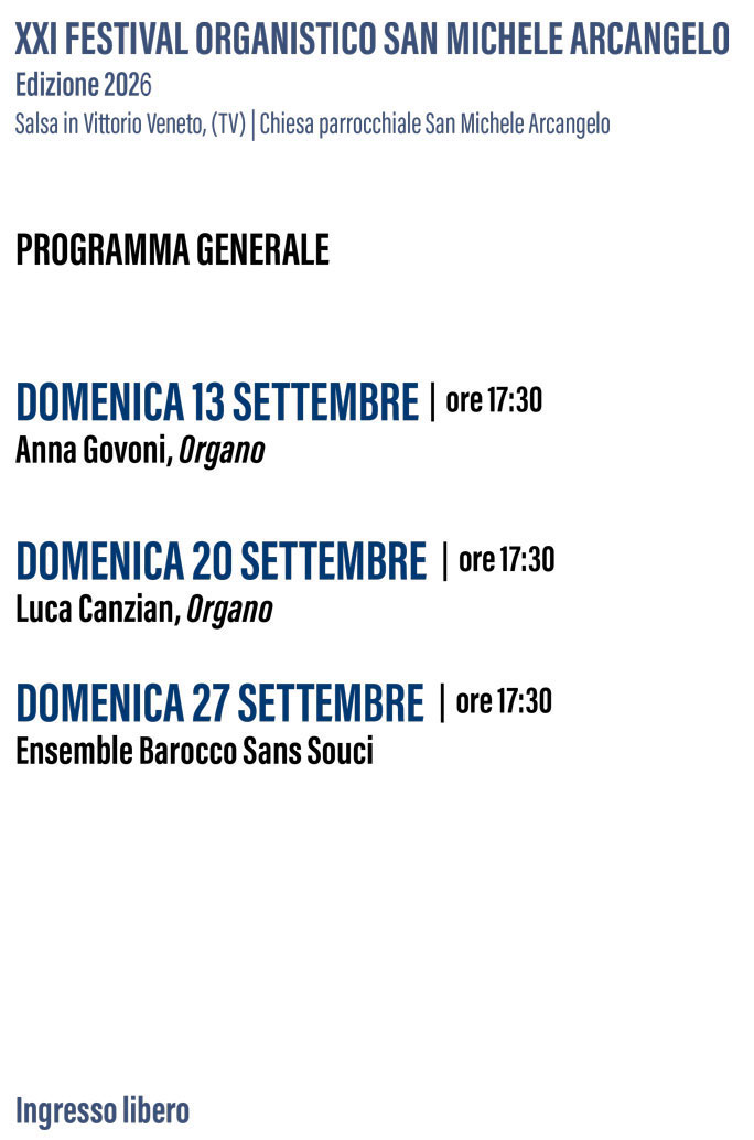 FESTIVAL ORGANISTICO SAN MICHELE ARCANGELO