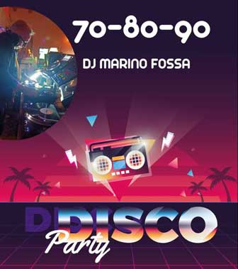 dj Marino Fossa con musica 70/80/90
