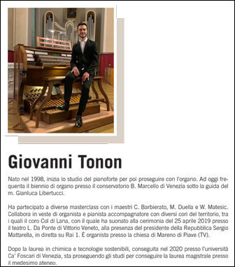 Organo: Giovanni Tonon (Italia)