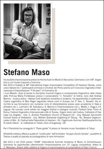 Docente prof. Stefano Maso