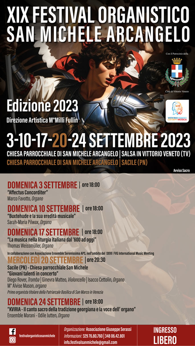 2023 FESTIVAL ORGANISTICO SAN MICHELE ARCANGELO