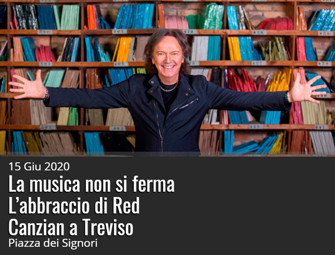 red canzian concerto a treviso 15 giugno 2020