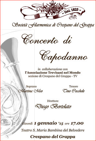 PROGRAMMA CONCERTI SOCIETA' FILARMONICA DI CRESPANO DEL GRAPPA