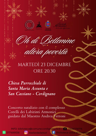 cordignano concerto di natale
