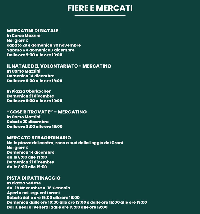 montebelluna mercatini di natale fiere e mercati