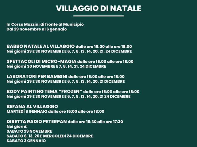 montebelluna villaggio di natale